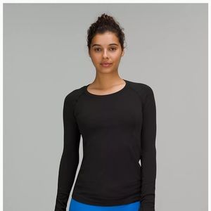 Lululemon run swiftly tech long sleeve size 10 black